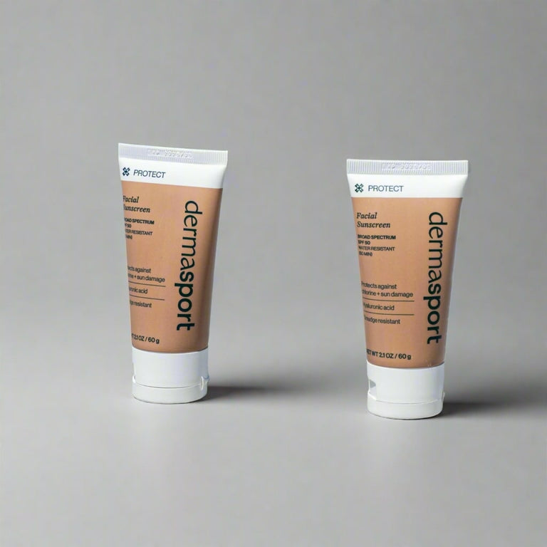 2-Pack of water-resistant SPF 50 Facial Sunscreen for swimmers
