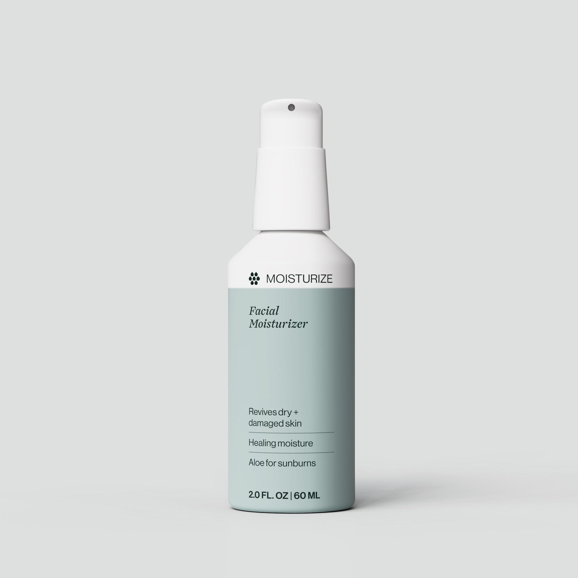 Dermasport's Facial Moisturizer soothes dry skin and calms chlorine rash with aloe vera, green tea leaf and chamomile flower.